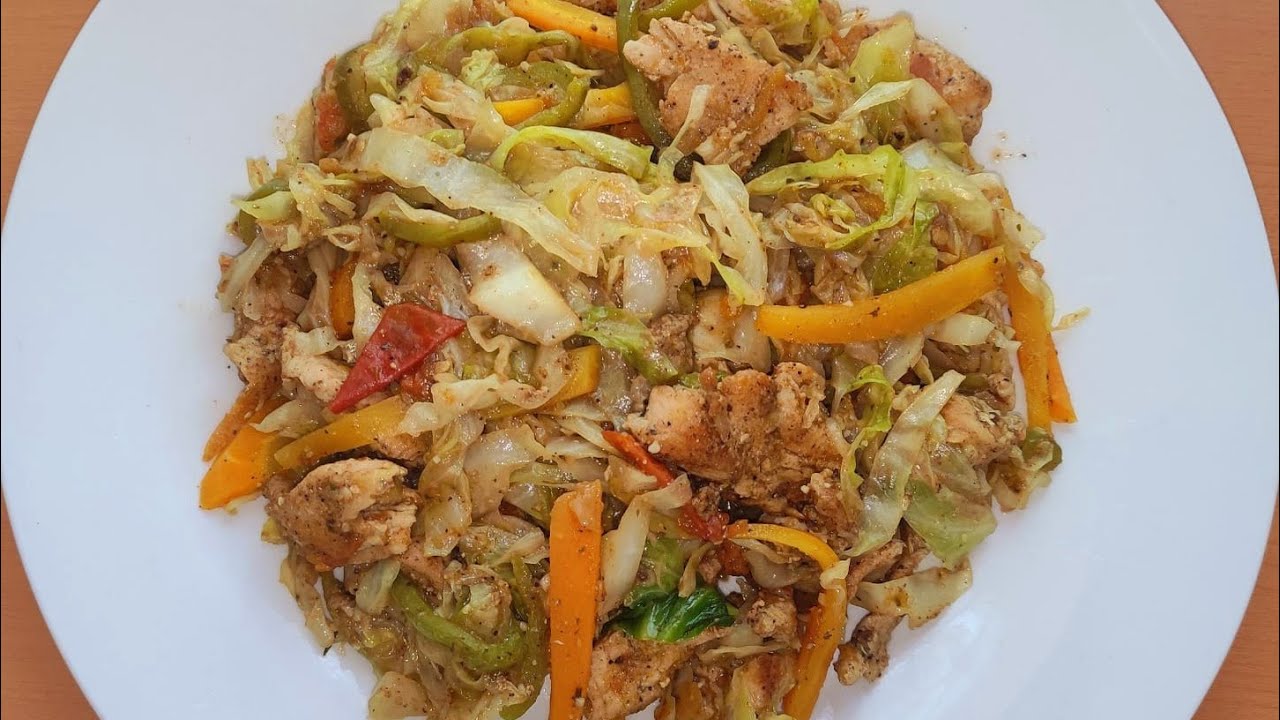 steam Cabbage with Chicken